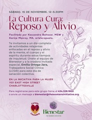 La Cultura Cura flyer.