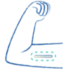 Illustration of an arm with a contraceptive implant inserted.