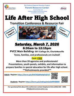 Life After High School Transition Fair flyer