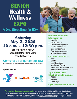 UVA Senior Health & Wellness Expo flyer