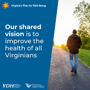 Virginia's Plan for Well-Being: Our shared vision is to improve the health of all Virginians.