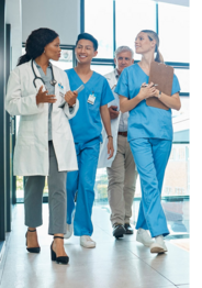 Group of doctors in a hospital