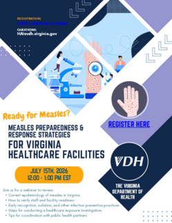 VDH Measles Webinar Flyer