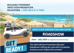 VDH Infection Prevention Educator Roadshow 2026 Flyer