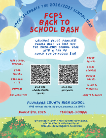 Fluvanna Back to School Bash flyer