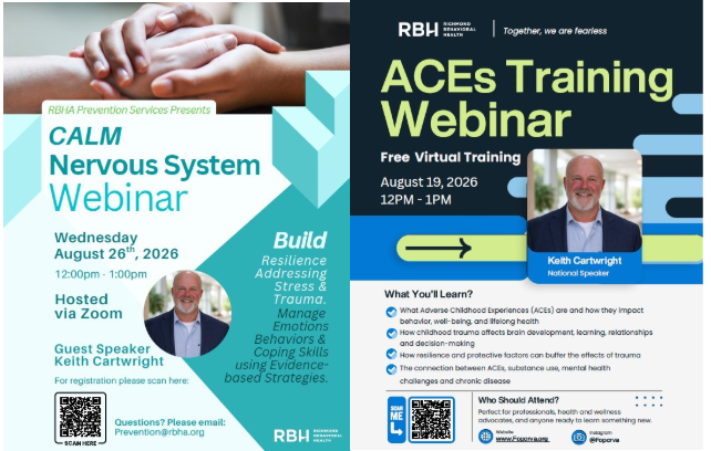 RBH Upcoming Trainings and Events Flyers