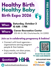 Healthy Birth Healthy Baby Birth Expo flyer