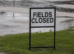 Fields Closed Sign