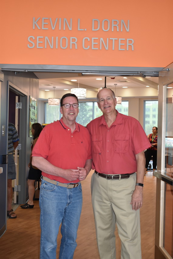 Kevin Dorn and Tom Hubbard - dedication of senior Center