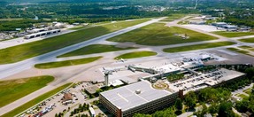BTV Airport Aerial