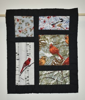 Sue Alenick - Art Quilt - cardinals