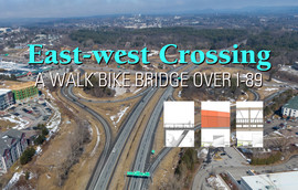 East-west Crossing A Walk Bike Bridge Over I-89