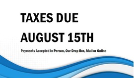 Taxes Due August 15