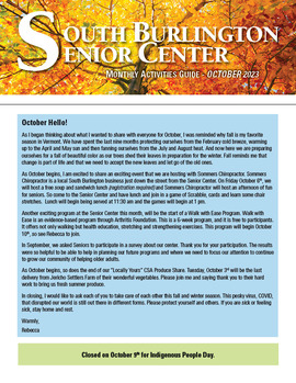 Senior Activities Guide - October 2023