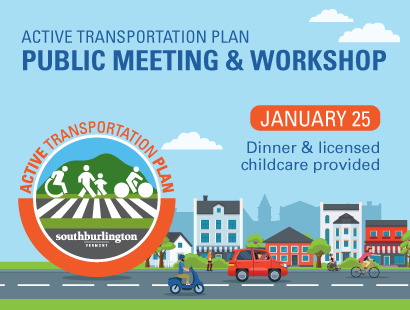 Active Transportation Plan public meeting and logo