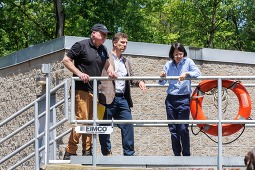 Becca Balint visits wastewater treatment facility