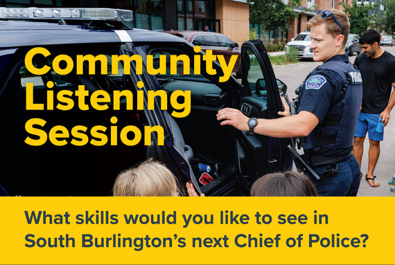 Police chief listening session graphic