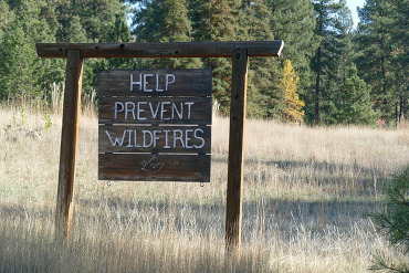 Prevent Wildfire Sign