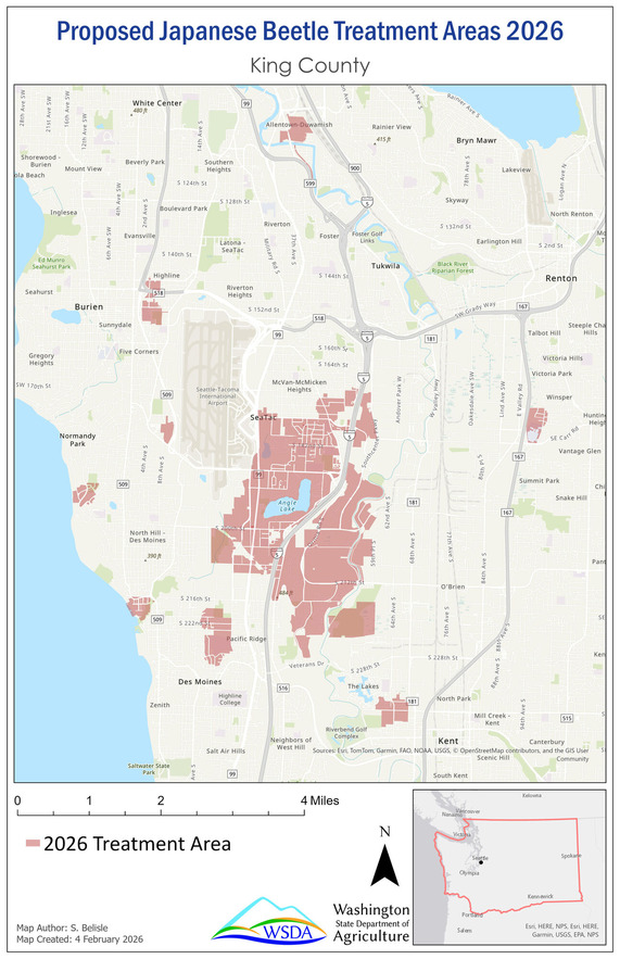 Map of South King County treatment area