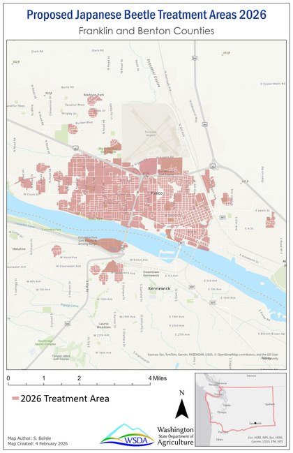 treatment area map of Pasco