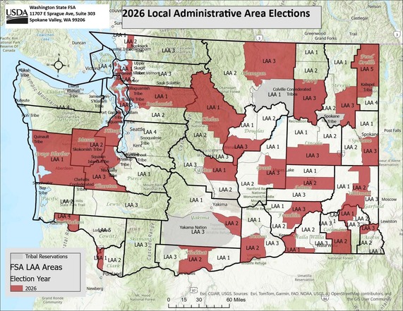 FSA election map