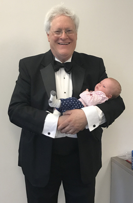 Dan Heid in Tux with Baby