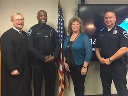 Officer Williams Swearing In