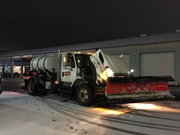 City snow plows
