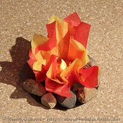 Paper Campfire Craft