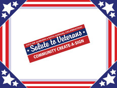 Salute to Veterans Create-a-Sign