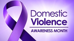Domestic Violence awareness purple ribbon