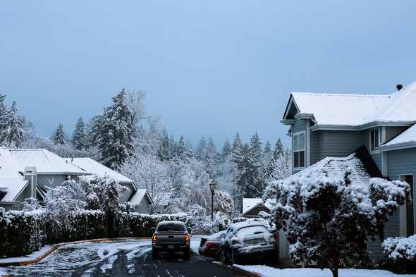 Auburn after a snow storm Thursday, Dec. 1, 2022