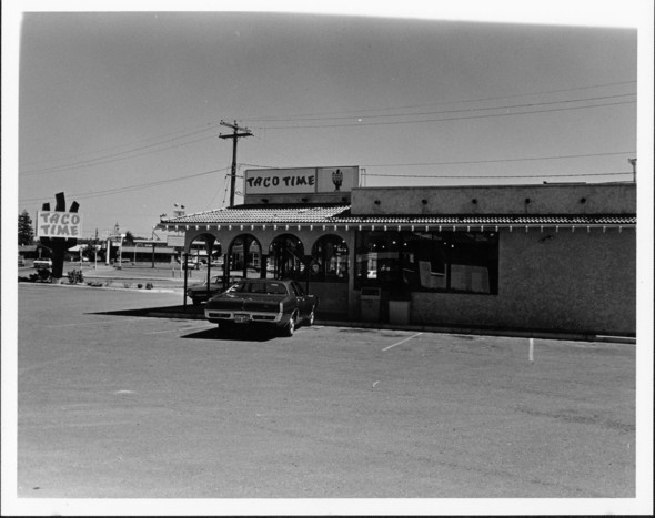 This image of the South Auburn Taco Time, taken in 1973, shows a version of the restaurant chain that no longer exists