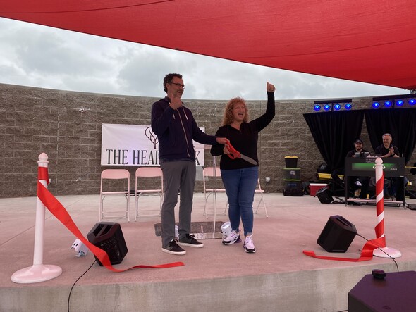 Ribbon cutting at the Heart