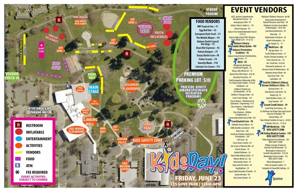 KidsDay 2023 event map