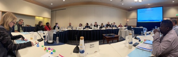 A panoramic photo of the AWC Board of Directors 