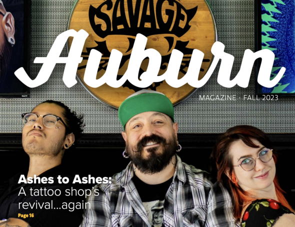 The cover of the Auburn Magazine