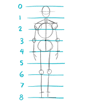 Beginning Drawing 1: The Figure's Proportions