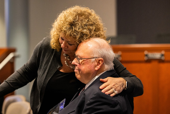 Mayor Nancy Backus and Councilmember Bob Baggett