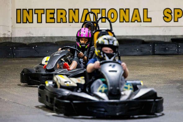 Some kids racing in Tukwila