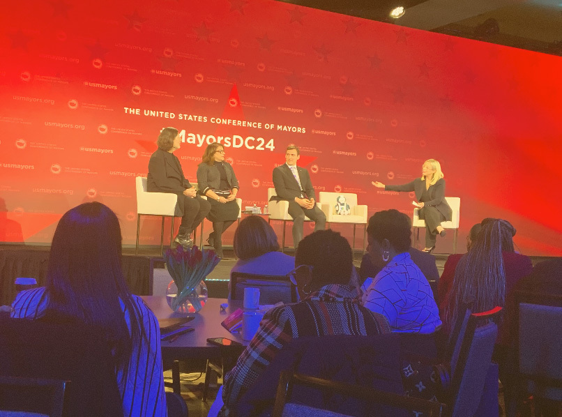 A panel discussion on AI at the U.S. Conference of Mayors