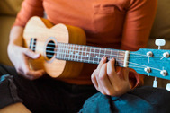 A stock photo of a ukulele