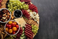 Stock photo of a charcuterie board