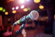 A stock photo of a microphone