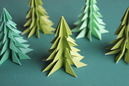 Origami Christmas Trees