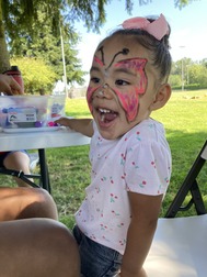 Face paint at camp