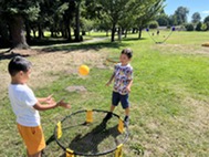 Summer camp spikeball