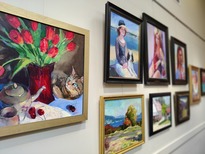 Valentina Voronkova paintings at the Cheryl Sallee Gallery