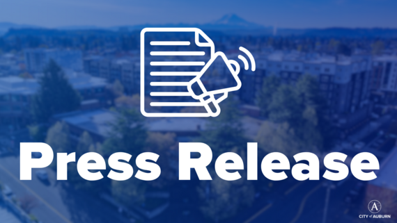 A graphic that says City of Auburn Press Release 