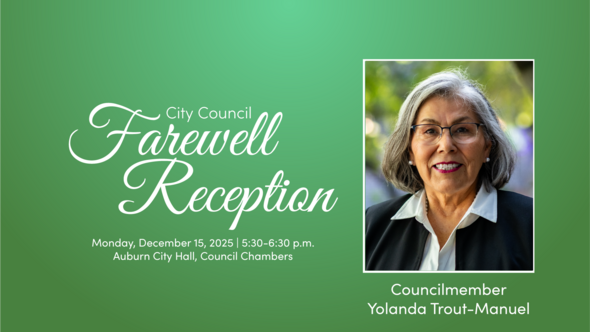 a graphic for a farewell reception for yolanda
